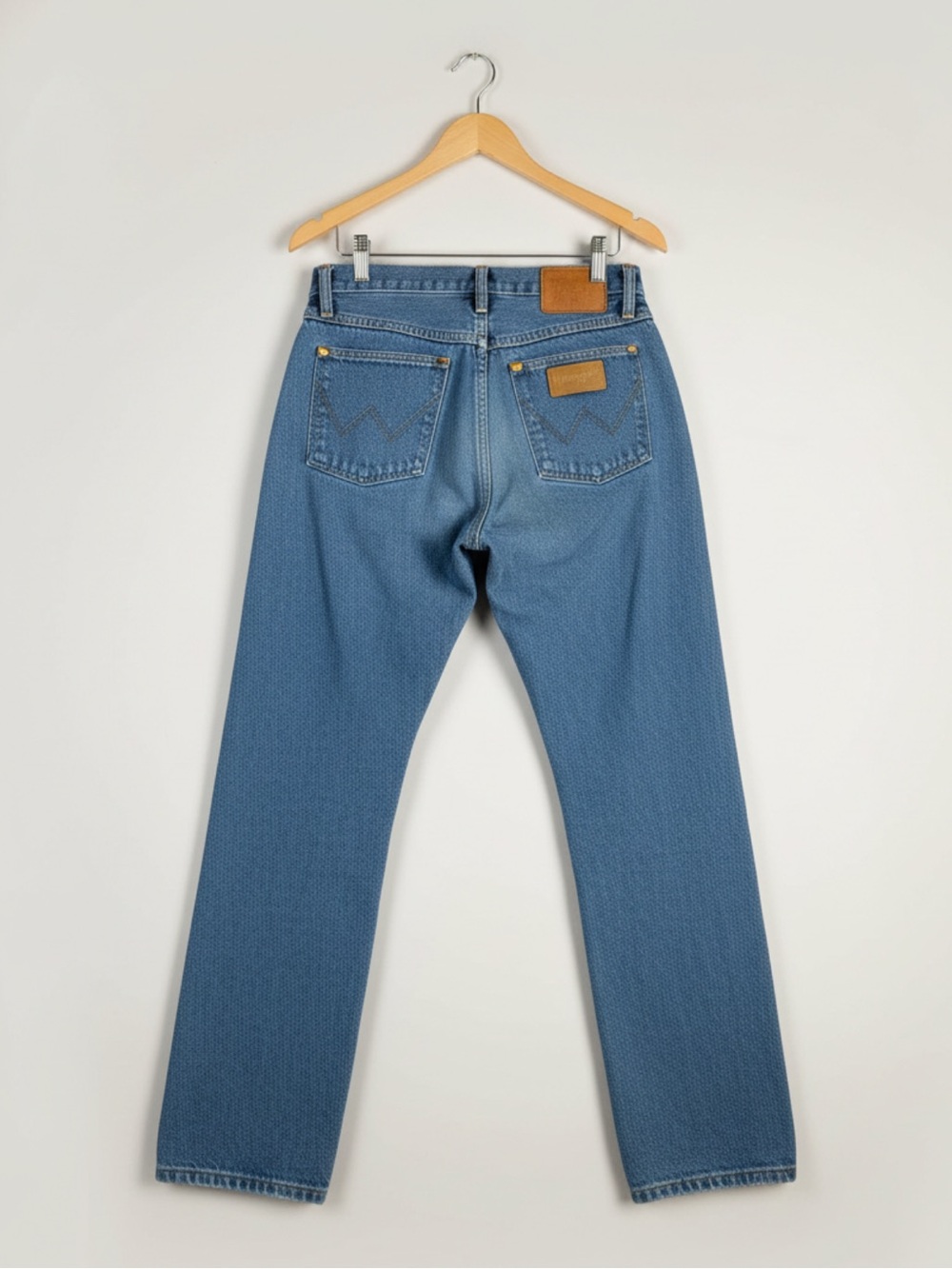 Women’s Vintage Wrangle 14MWZG Straight Leg High‎ Waisted Denim Jeans Size 11x32